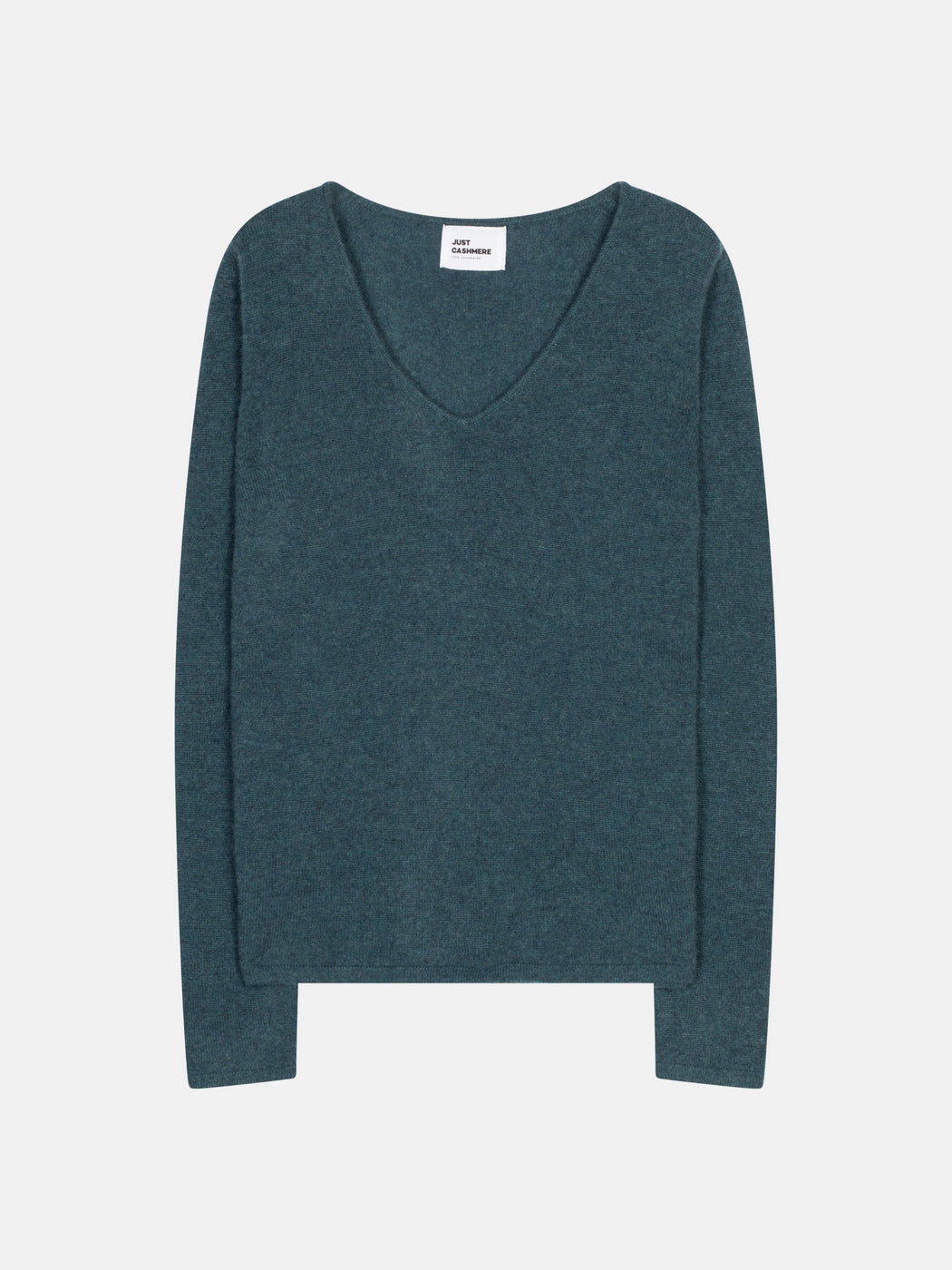 V-Neck Jumper - Joan - Duck Egg Marl