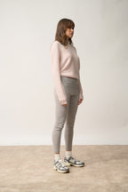 Legging-Agathe-100% Cachemire, 2 Fils-Nuage Chiné-Femme