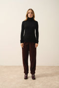 Serelith Roll-Neck Jumper - 100% 2-Ply Cashmere - Black - Women