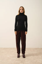 Serelith Roll-Neck Jumper - 100% 2-Ply Cashmere - Black - Women