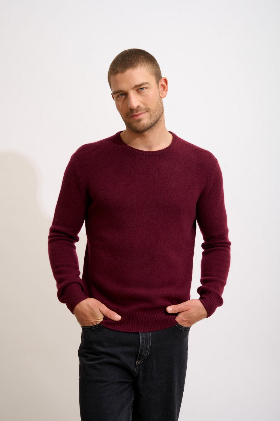 Pull Col Rond 4 Fils - Gabin - Mûre