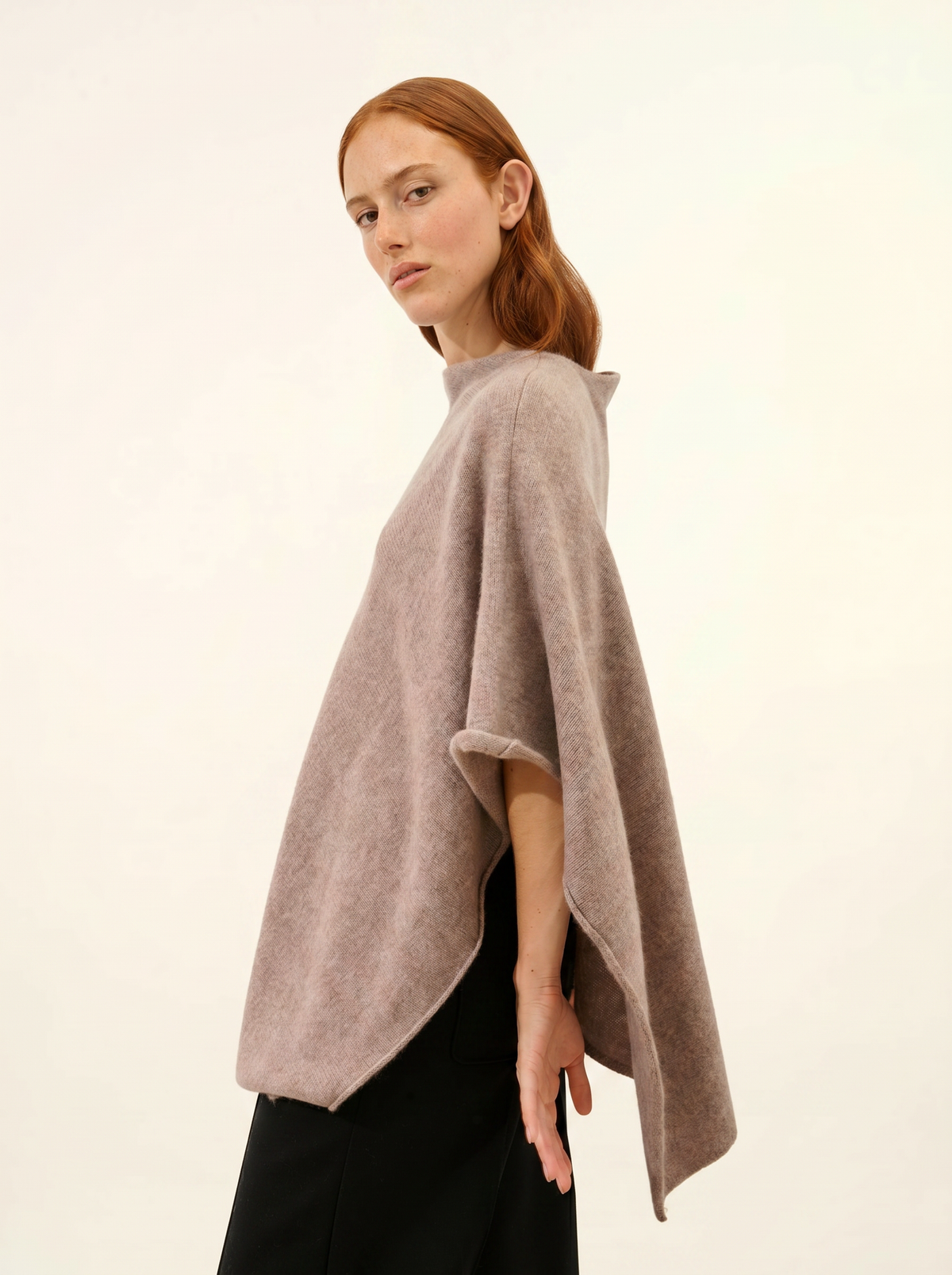 Poncho 4-draads Ashley - Caribou Chiné - Dames