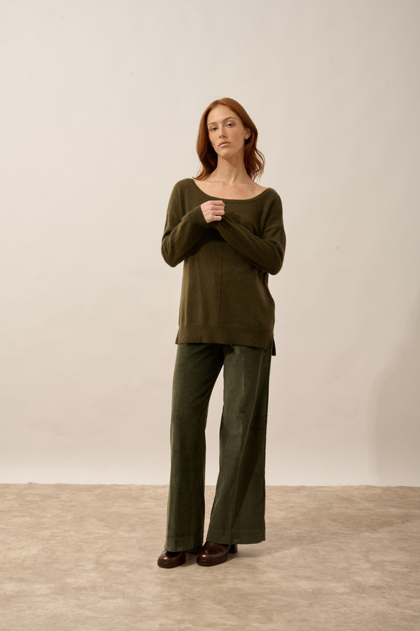Jersey de Cuello Barco - Karen - Chatain