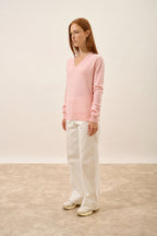 V-Neck Sweater - Nora - Ballerina