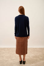 Pull Col Rond - Daria - Navy