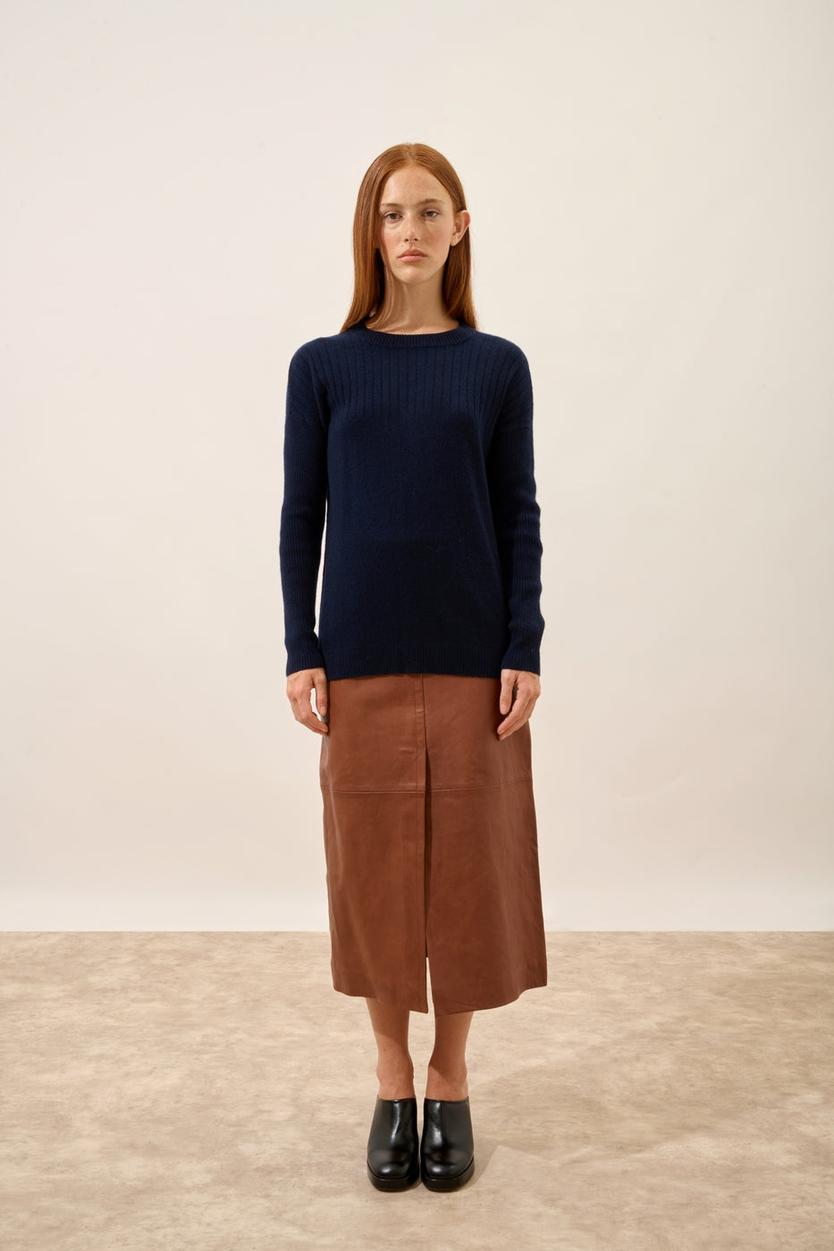 Pull Col Rond - Daria - Navy