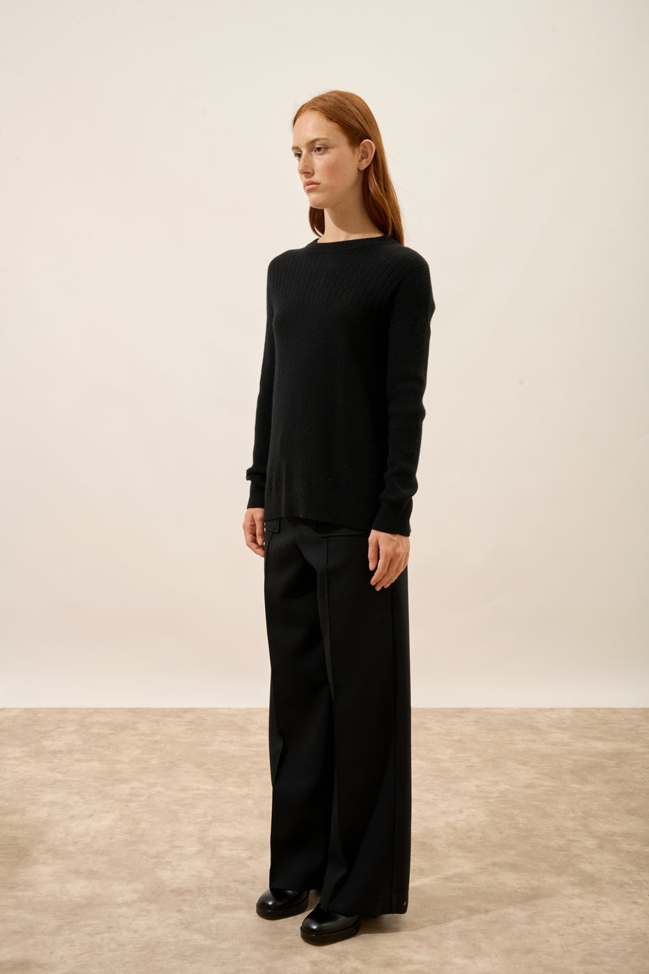 Pull Col Rond - Daria - Noir