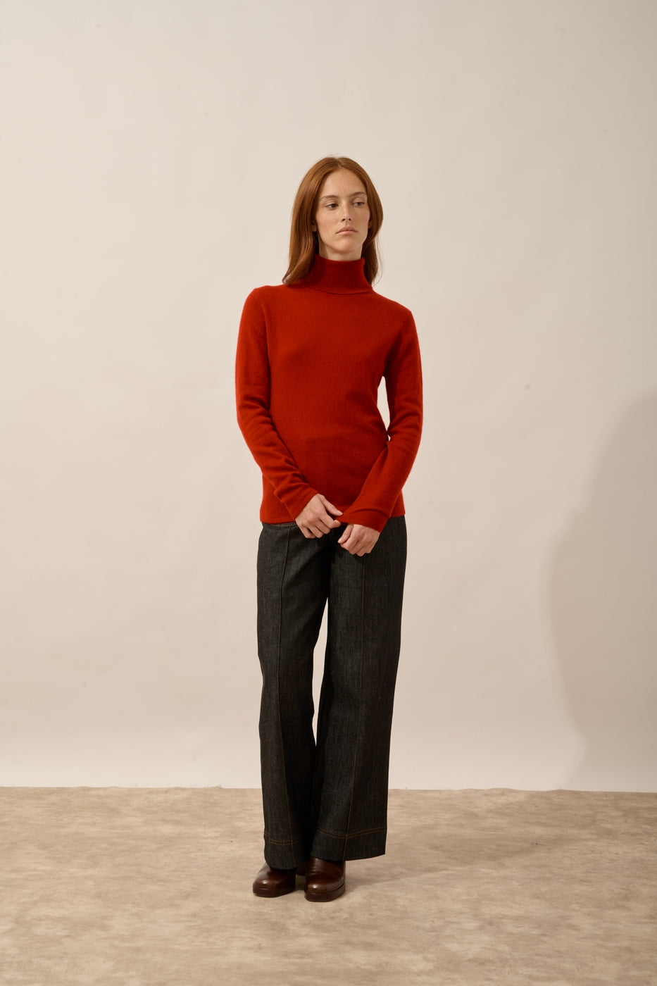 Pull Col Roulé - Ava - Rubis