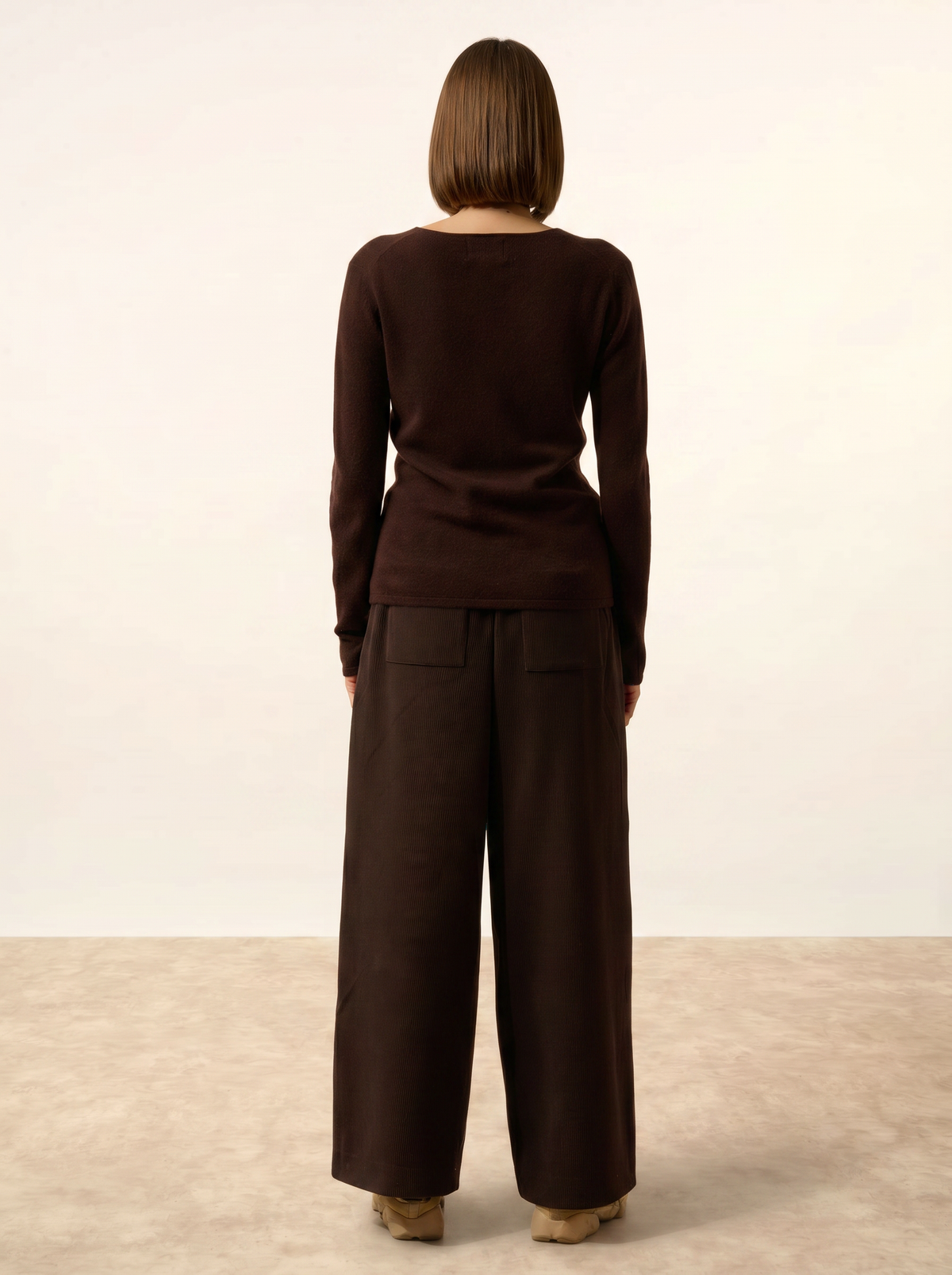 Pull Col V  Joan - Choco - Women
