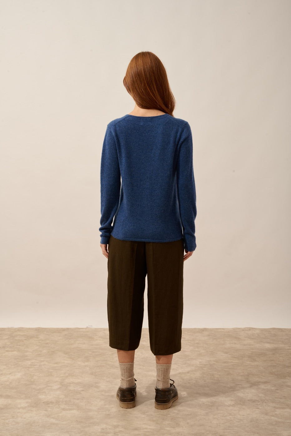 Cárdigan Cuello en V - Norma - Ocean Chiné