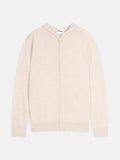 Chaleco Con Cremallera Y Capucha - Elliot - Beige Jaspeado