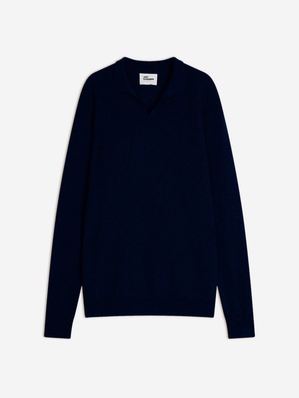 Pull Col Polo Ouvert - Noah - Navy
