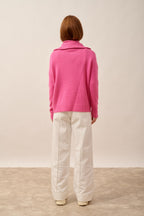 Pull Camionneur 6 Fils - Akar - Rose