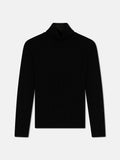 Pull Col Roulé 4Fils - Némesis - Noir