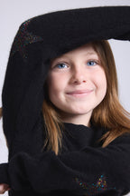 Pull Col Rond Etoile Coude Judy - Noir Multicolor Lurex - Enfant