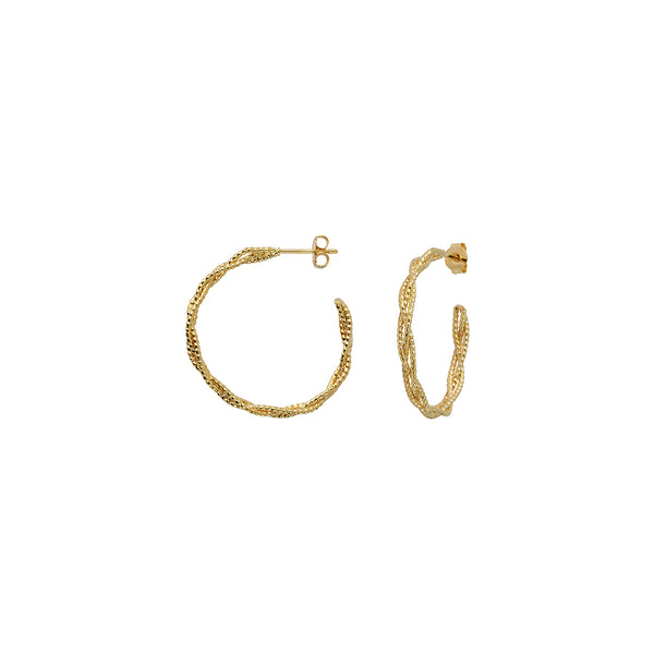 Julia Mm Golden Hoop Earrings