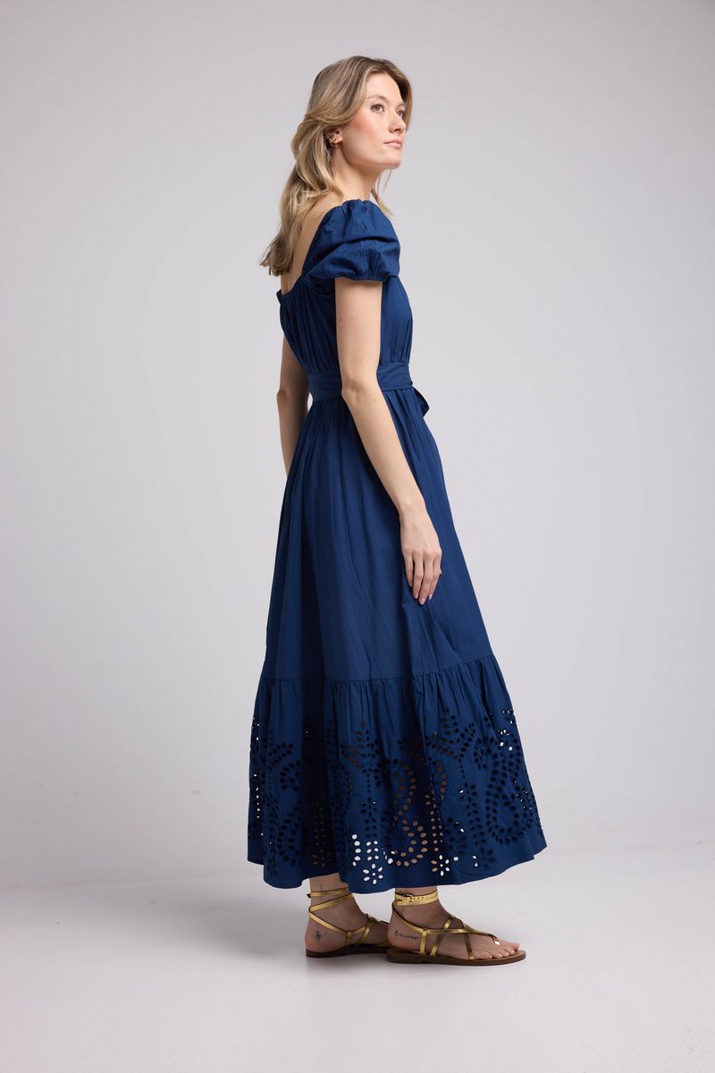 Long Short Sleeve Dress - Navy