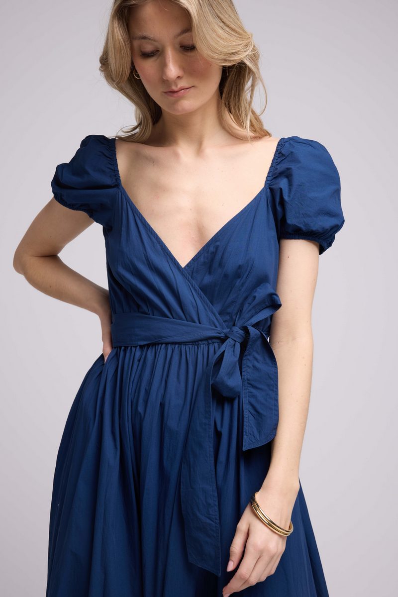 Long Short Sleeve Dress - Navy
