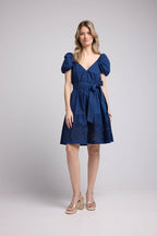 Short Dress Short Sleeves - Navy