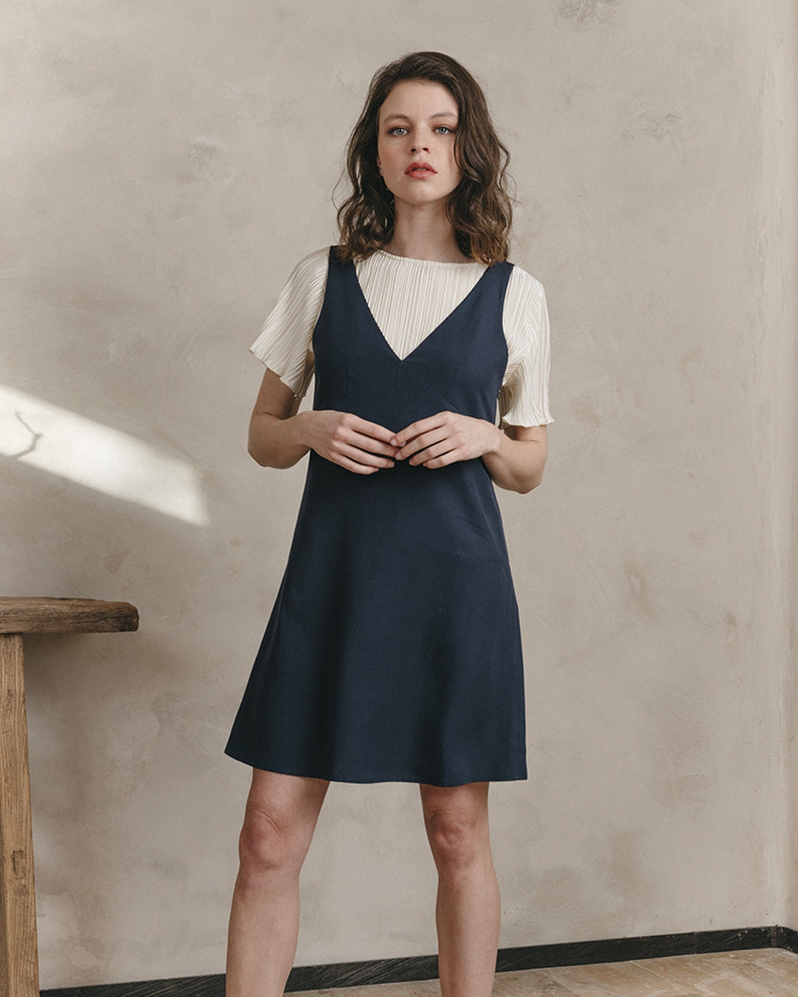 Vestido Corto Juliette - Marino