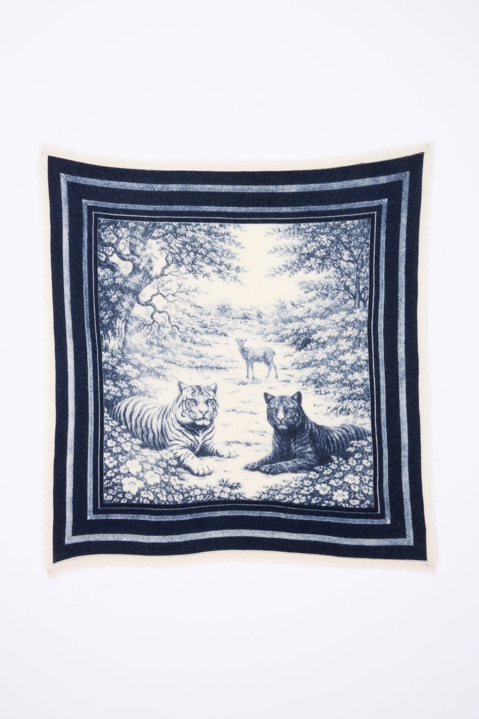 Piccolo Bandana Jungle - Blu navy - Uomo - 100% Cashmere