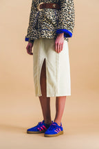 Lucile Skirt In Fresh Butter Denim