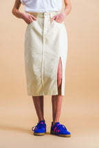Lucile Skirt In Fresh Butter Denim