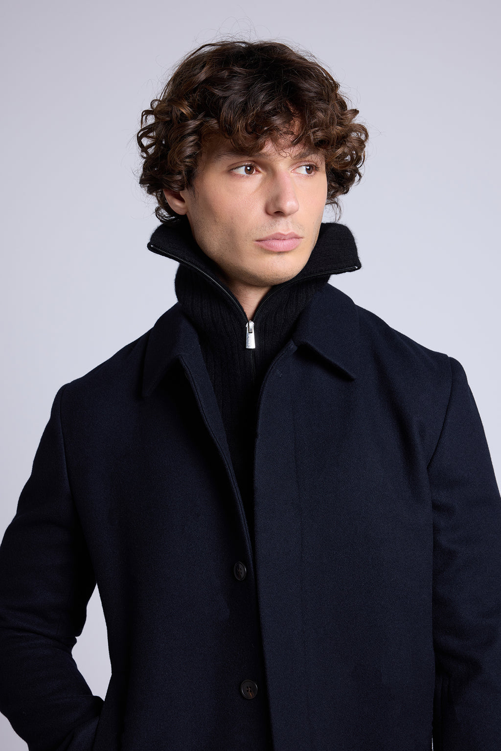 Collo camionista Justine - Nero - Unisex - 100% Cashmere