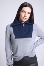 Cuello camionero Justine - Azul marino - Mixto