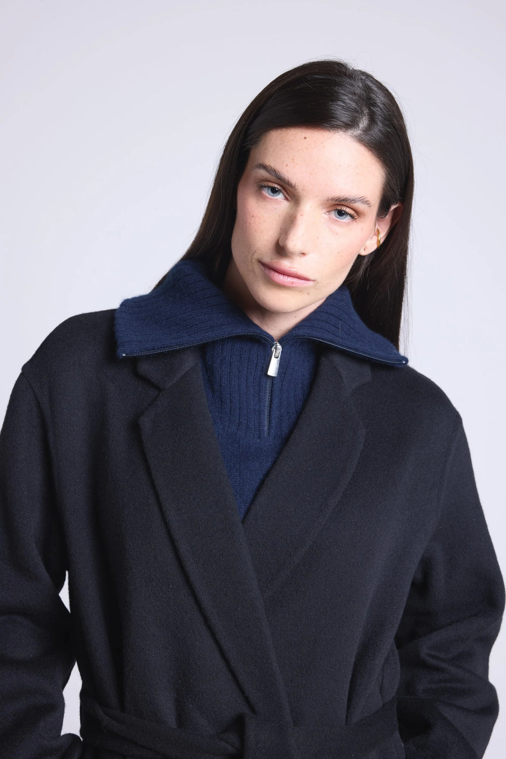 Cuello camionero Justine - Azul marino - Mixto
