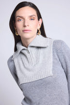Cuello camionero Justine - Gris claro - Mixto