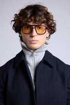 Collo con Zip Justine - Grigio Chiaro - Unisex - 100% Cashmere