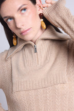 Cuello camionero Justine - Beige crema - Unisex