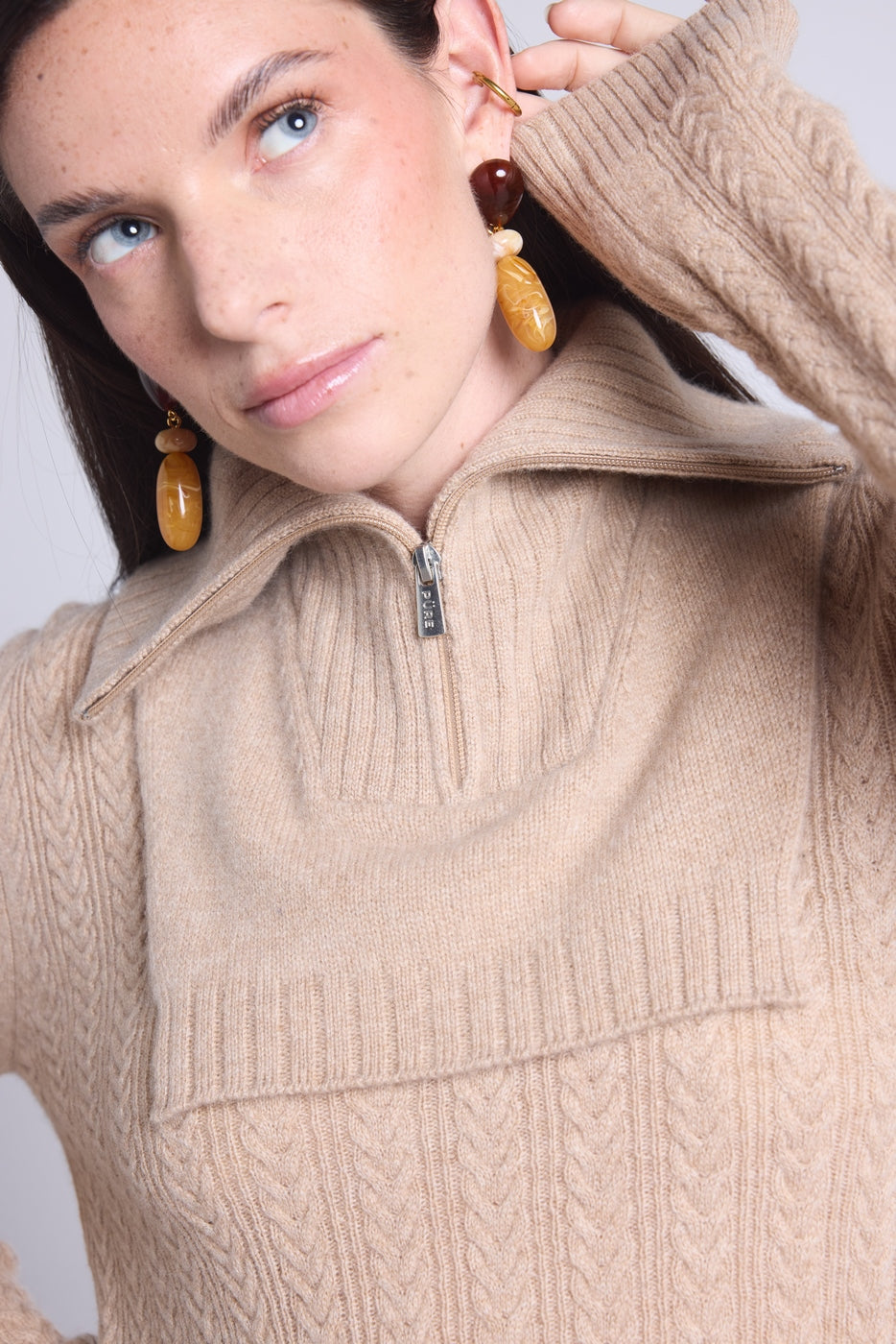 Cuello camionero Justine - Beige crema - Unisex