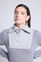 Cuello camionero Justine - Gris claro - Mixto