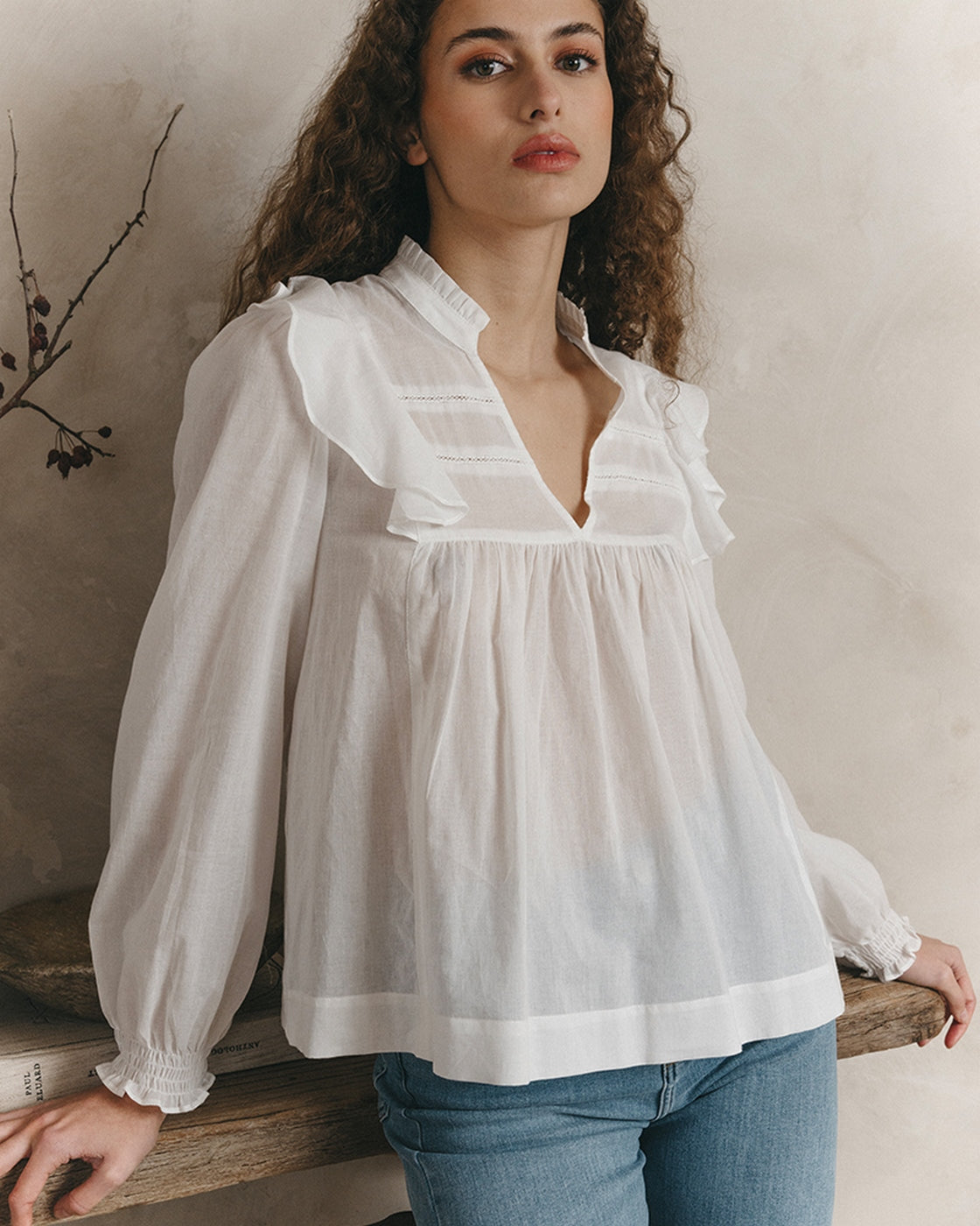 Blusa Justine - Crudo