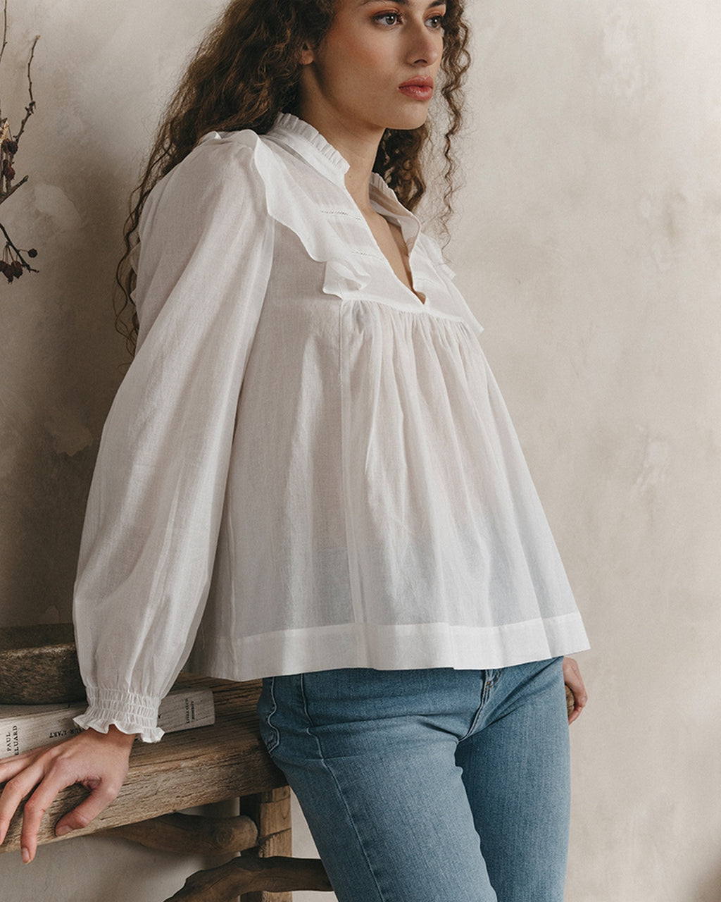 Blusa Justine - Crudo