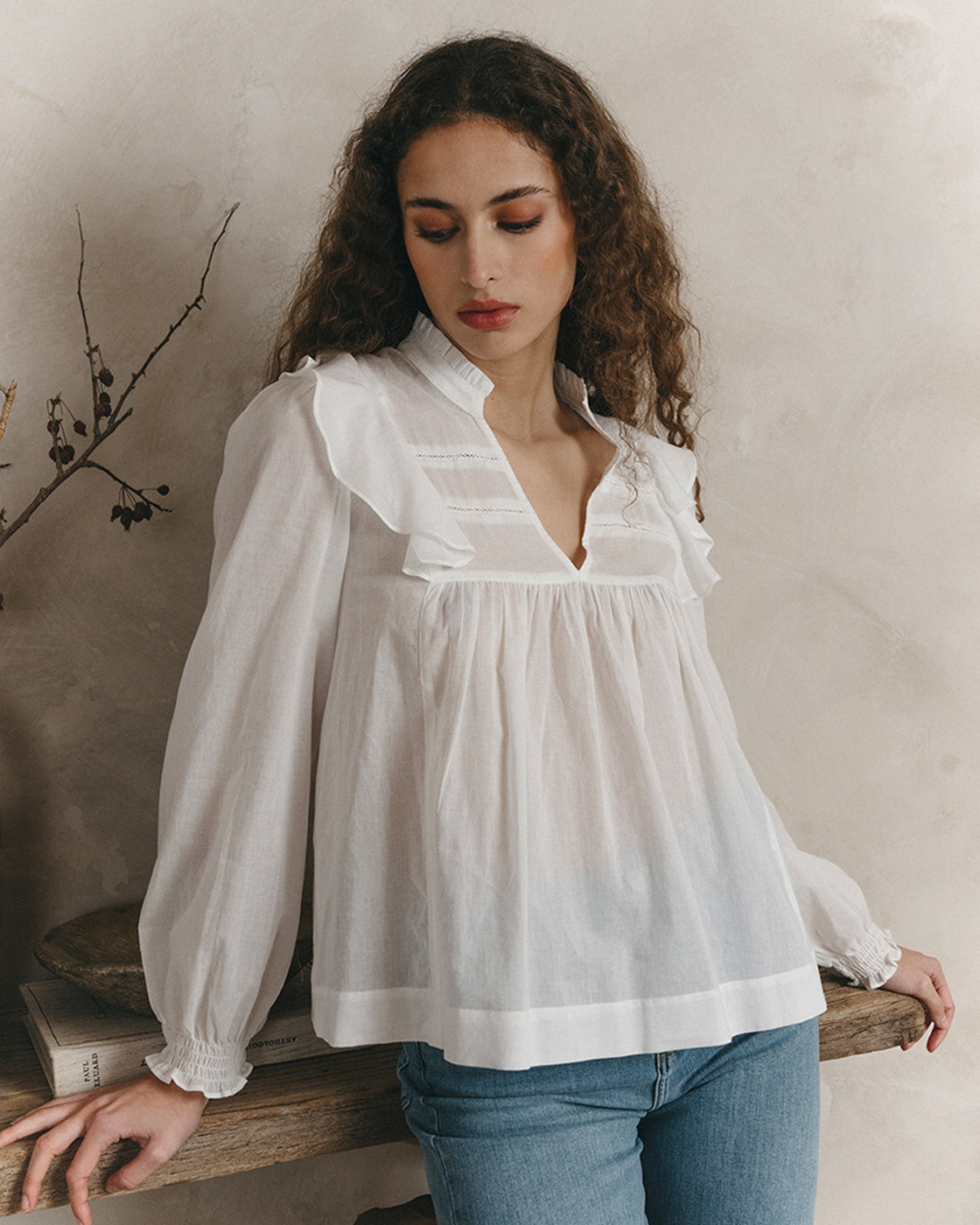 Blusa Justine - Crudo