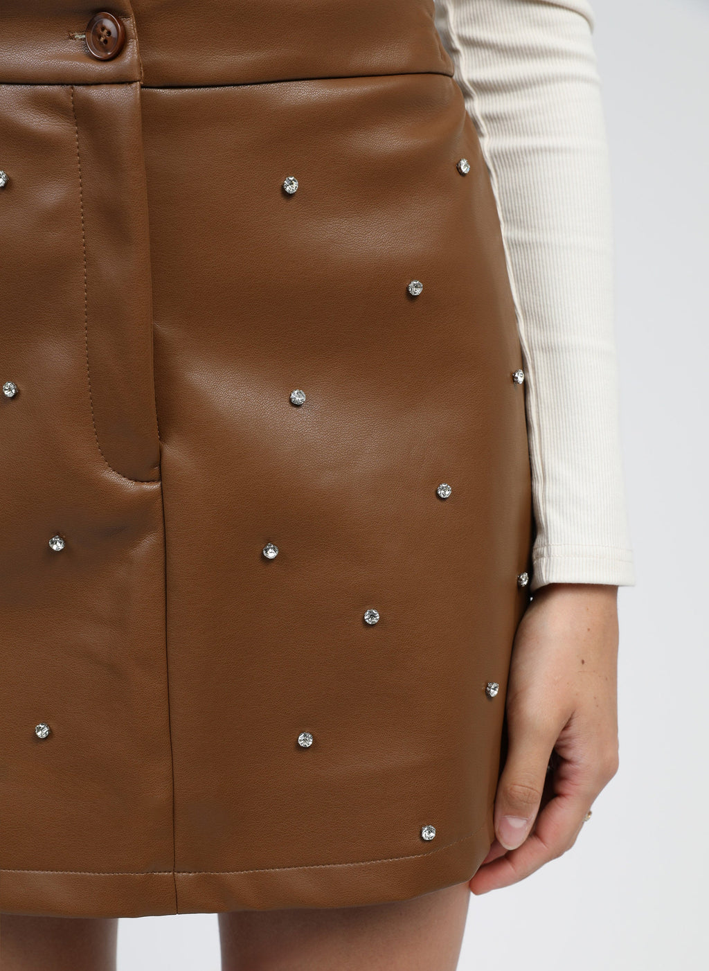 Jupe Courte Jutinia Camel