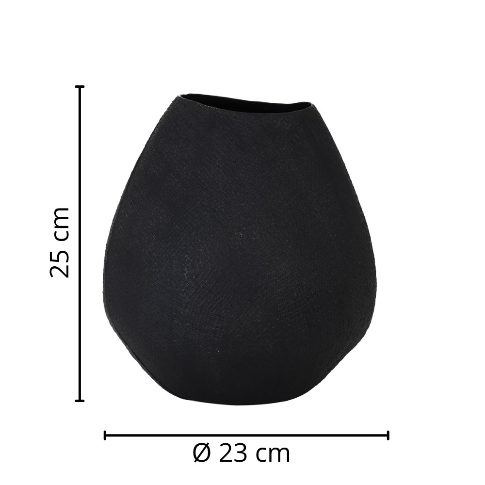 Small Matt Black Jake Flower Pot
