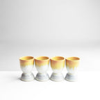 Set De 4 Coquetier - Jaune Sable