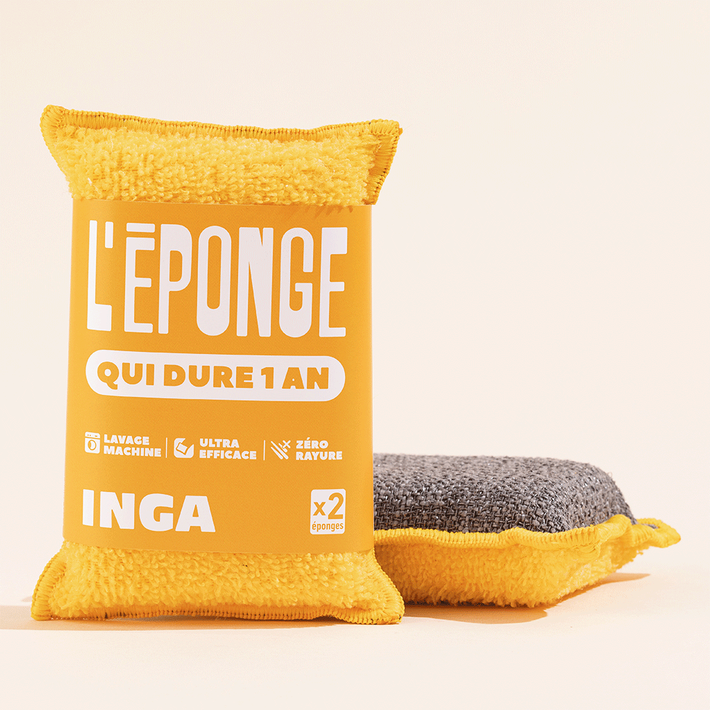 Duo D'Éponges Lavables (avec ou sans support)