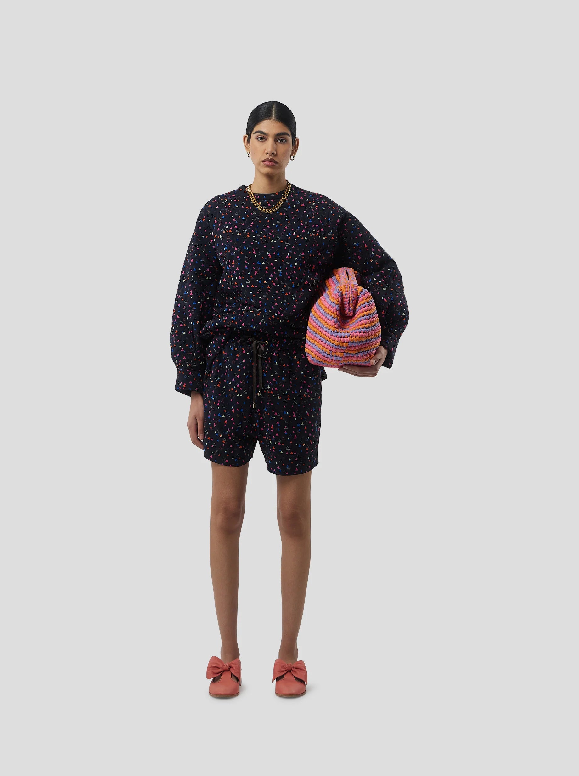 Short Eilish en estampado Zodiac negro