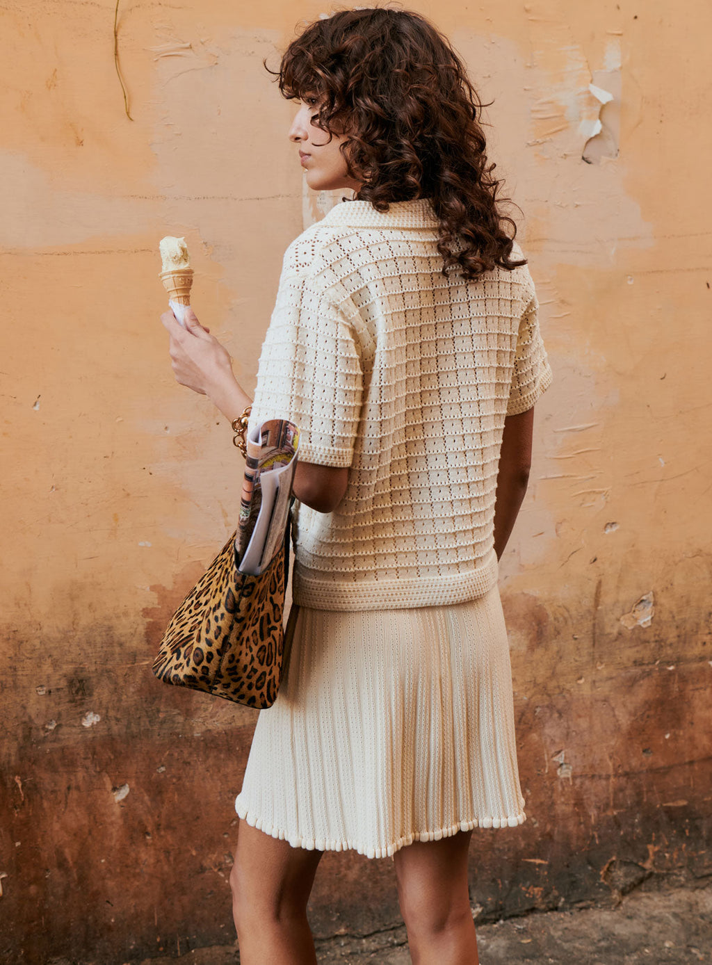Falda de punto Joanna - Crudo