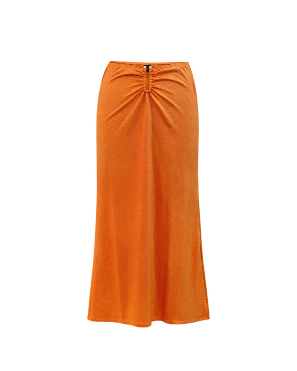 Jupe Elena Lurex Cuivre