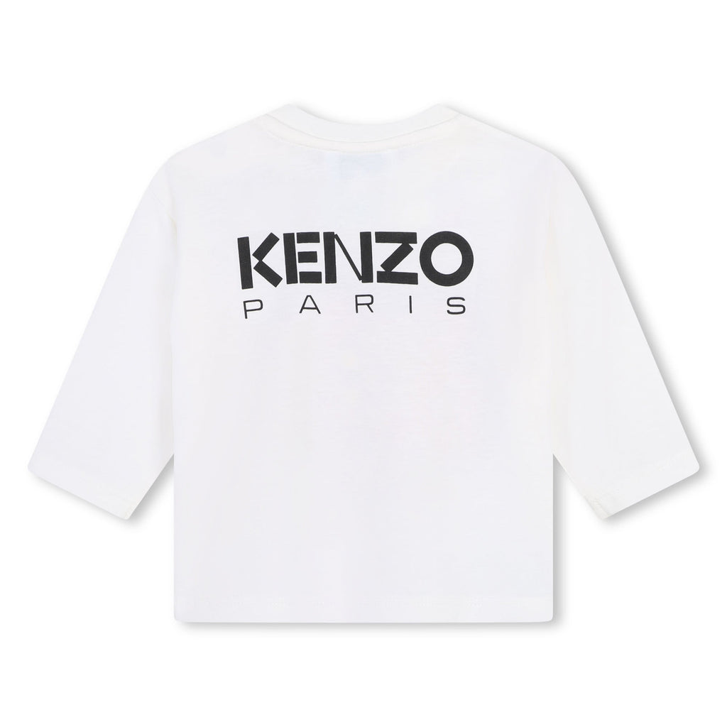 Kenzo Kids - Tee-Shirt Manches Longues - Ivoire - Layette - Fille