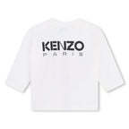 Kenzo Kids - Tee-Shirt Manches Longues - Ivoire - Layette - Fille