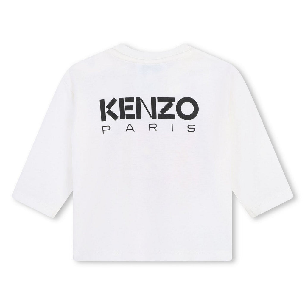 Tee-Shirt Manches Longues Ivoire - Fille