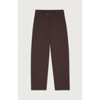 High-Waisted Trousers - Cacao - Women