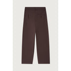 High-Waisted Trousers - Cacao - Women